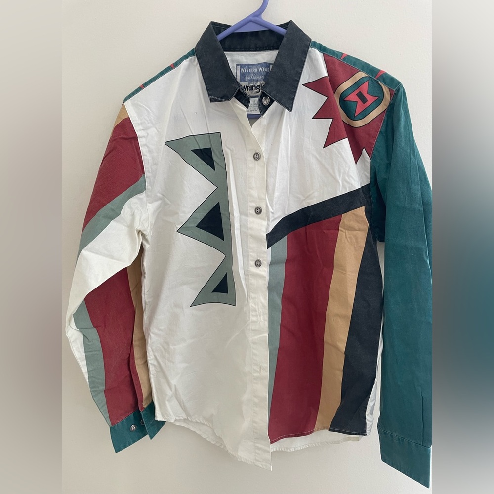 Vintage Western Wear For Women Shirt- Medium